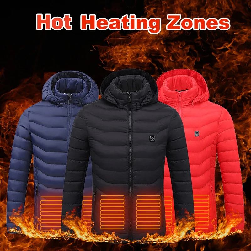 Stay Warm and Stylish This Winter with Our New USB Heated Jacket for Men – Comfortable Thermal Clothing for Outdoor Adventures