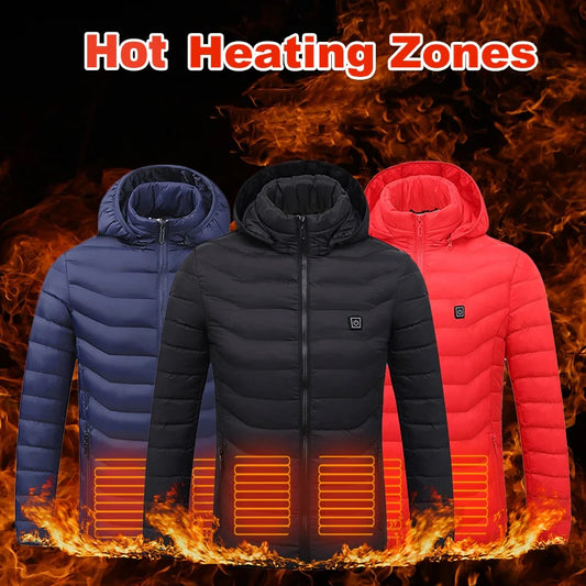 Stay Warm and Stylish This Winter with Our New USB Heated Jacket for Men – Comfortable Thermal Clothing for Outdoor Adventures
