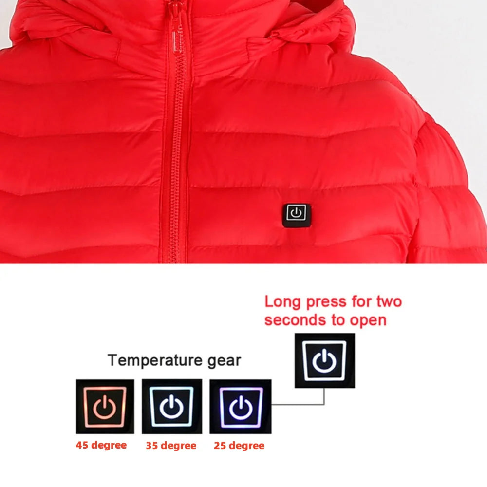Stay Warm and Stylish This Winter with Our New USB Heated Jacket for Men – Comfortable Thermal Clothing for Outdoor Adventures