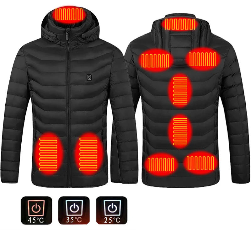 Stay Warm and Stylish This Winter with Our New USB Heated Jacket for Men – Comfortable Thermal Clothing for Outdoor Adventures