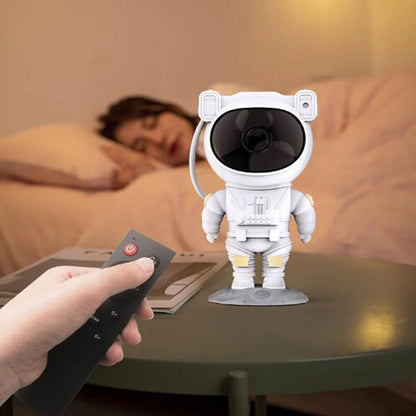 Transform Your Space with the Creative Astronaut Galaxy Starry Sky Projector Nightlight - USB Atmosphere Bedroom Table Lamp